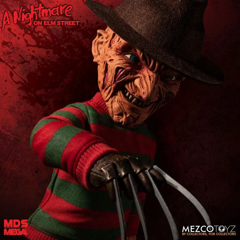 Designer Series / Nightmare on Elm Street: Freddy Krueger 15 Inch Mega Scale Figure with Soundㅤ – Mezco – ActionFigureBrasil