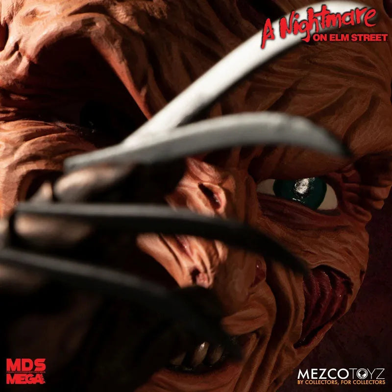 Designer Series / Nightmare on Elm Street: Freddy Krueger 15 Inch Mega Scale Figure with Soundㅤ – Mezco – ActionFigureBrasil