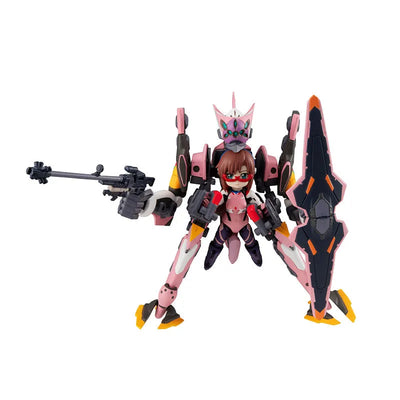 Desktop Army Rebuild of Evangelion Mari Makinami Illustrious & Evangelion Type-08 Alphaㅤ – MegaHouse – ActionFigureBrasil — ângulo diferente