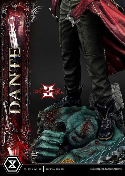 Devil May Cry 3 - Dante Sparda - Ultimate Premium Masterline - UPMDMC3-01 - 1/4 (Prime 1 Studio)ㅤ – Prime 1 Studio – ActionFigureBrasil — com base expositora