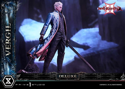 Devil May Cry 3 - Vergil Sparda - Ultimate Premium Masterline UPMDMC3-02DX - 1/4 - DX Version (Prime 1 Studio)ㅤ – Prime 1 Studio – ActionFigureBrasil — ambientada