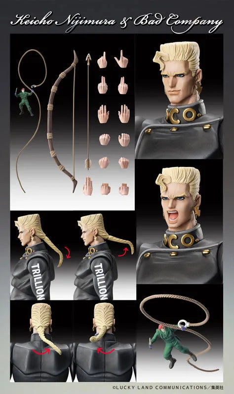 Diamond wa Kudakenai - Jojo no Kimyou na Bouken - Bad Company - Nijimura Keichou - Super Action Statue (Medicos Entertainment)ㅤ – Medicos Entertainment – ActionFigureBrasil