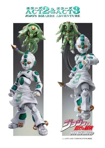 Diamond wa Kudakenai - Jojo no Kimyou na Bouken - Echoes ACT 2 - Echoes ACT 3 - Super Action Statue #24 - 2024 Re-release (Medicos Entertainment)ㅤ – Medicos Entertainment – ActionFigureBrasil