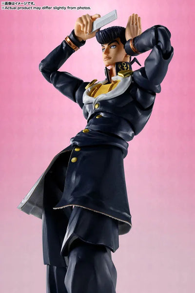 Diamond wa Kudakenai - Jojo no Kimyou na Bouken - Higashikata Josuke - S.H.Figuarts (Bandai Spirits)ㅤ – Bandai Spirits – ActionFigureBrasil — com base expositora