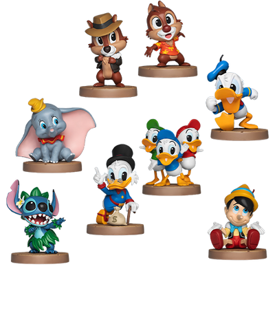 Disney Classic Series Bundle – Beast Kingdom – ActionFigure Brasil — com base expositora