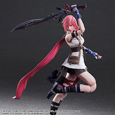 Dissidia Final Fantasy - Lightning - Play Arts Kaiㅤ – Square Enix – ActionFigureBrasil — embalagem