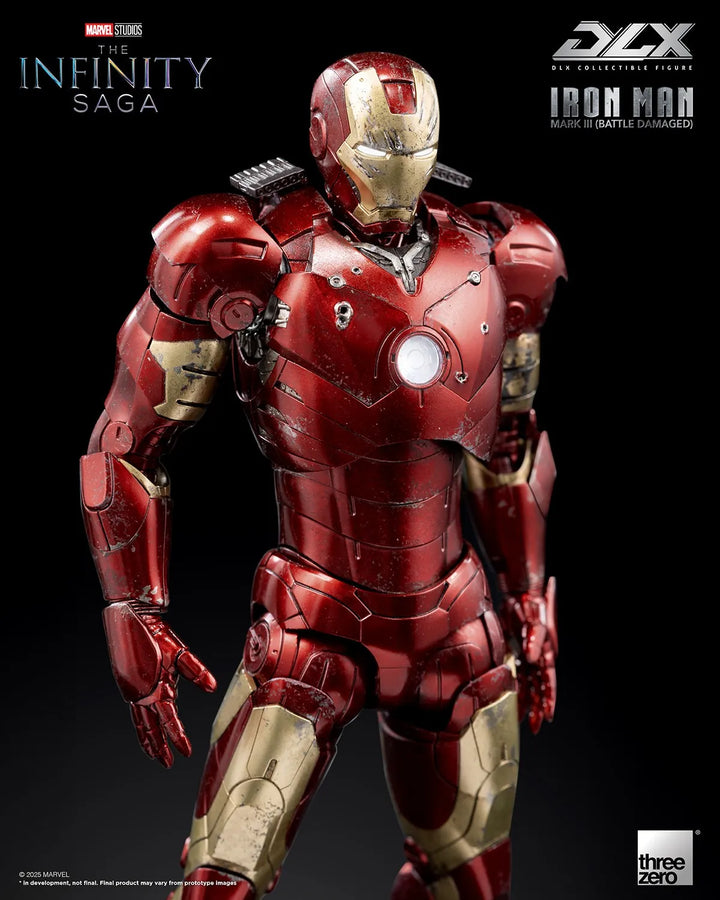 DLX Iron Man Mark 3 (Battle Damaged) – Threezero – ActionFigure Brasil