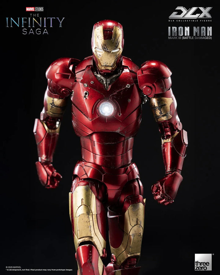 DLX Iron Man Mark 3 (Battle Damaged) – Threezero – ActionFigure Brasil