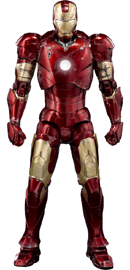 DLX Iron Man Mark 3 (Battle Damaged) – Threezero – ActionFigure Brasil