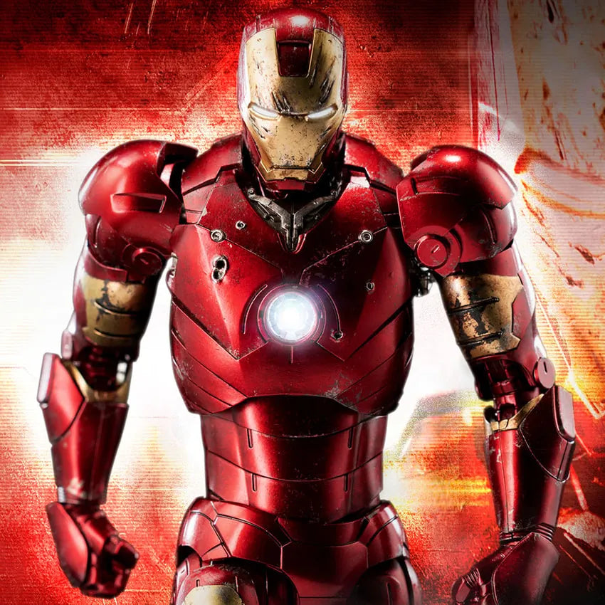 DLX Iron Man Mark 3 (Battle Damaged) – Threezero – ActionFigure Brasil