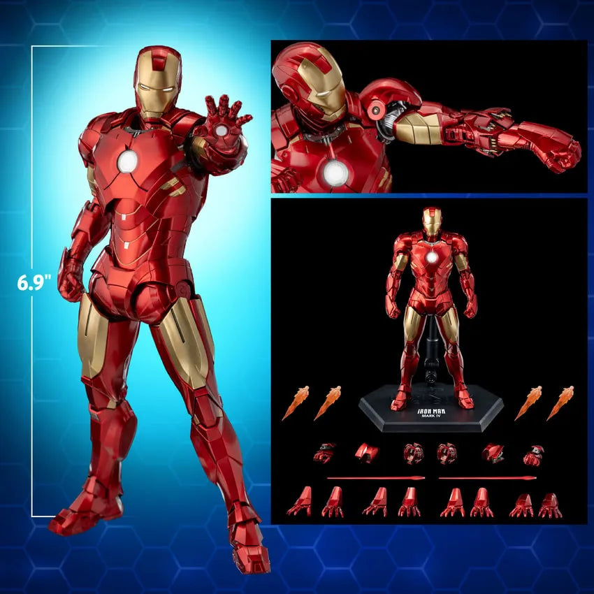 DLX Iron Man Mark 4 – Threezero – ActionFigure Brasil