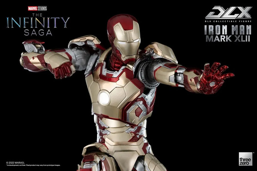 DLX Iron Man Mark 42 – Threezero – ActionFigure Brasil