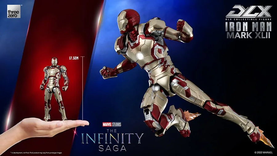 DLX Iron Man Mark 42 – Threezero – ActionFigure Brasil