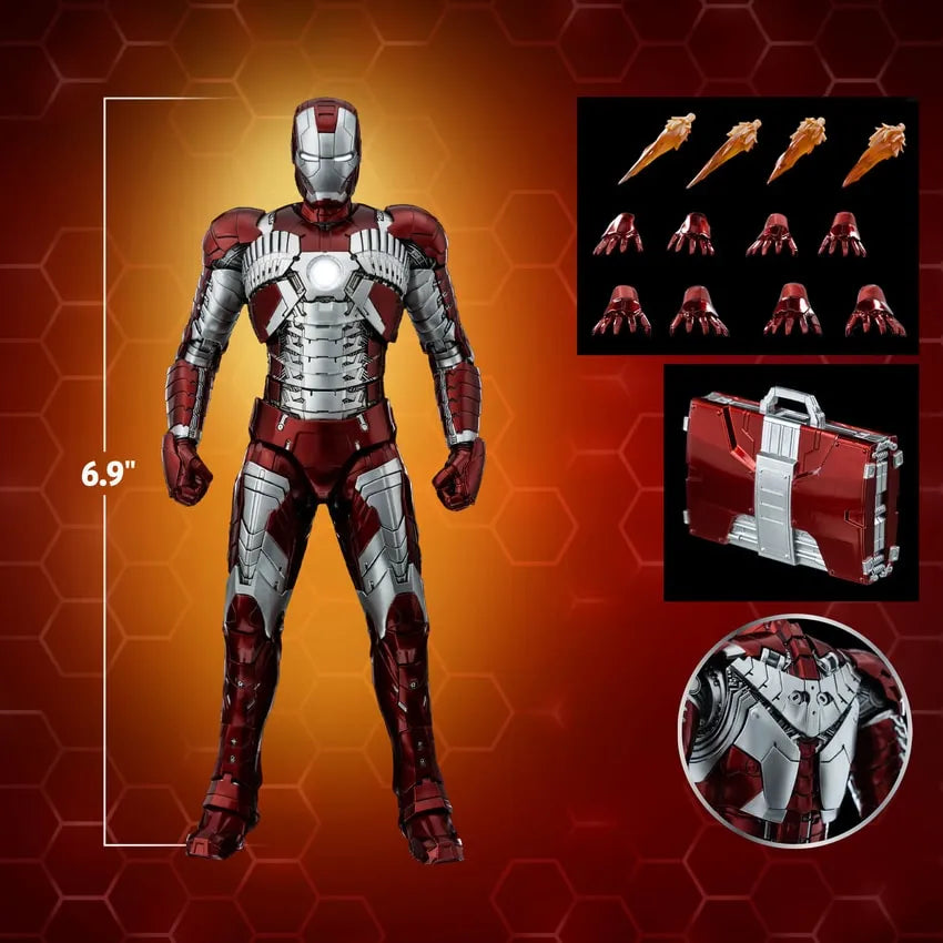 DLX Iron Man Mark 5 – Threezero – ActionFigure Brasil