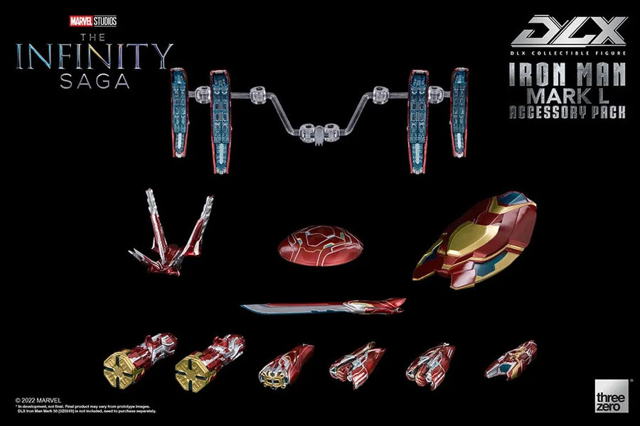 DLX Iron Man Mark 50 Accessory Pack – Threezero – ActionFigure Brasil