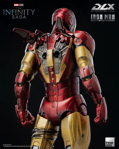 DLX Iron Man Mark 6 (Battle Damaged) – Threezero – ActionFigure Brasil