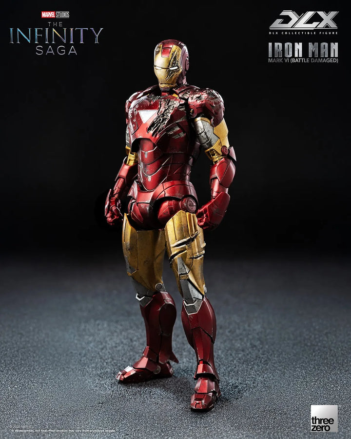 DLX Iron Man Mark 6 (Battle Damaged) – Threezero – ActionFigure Brasil