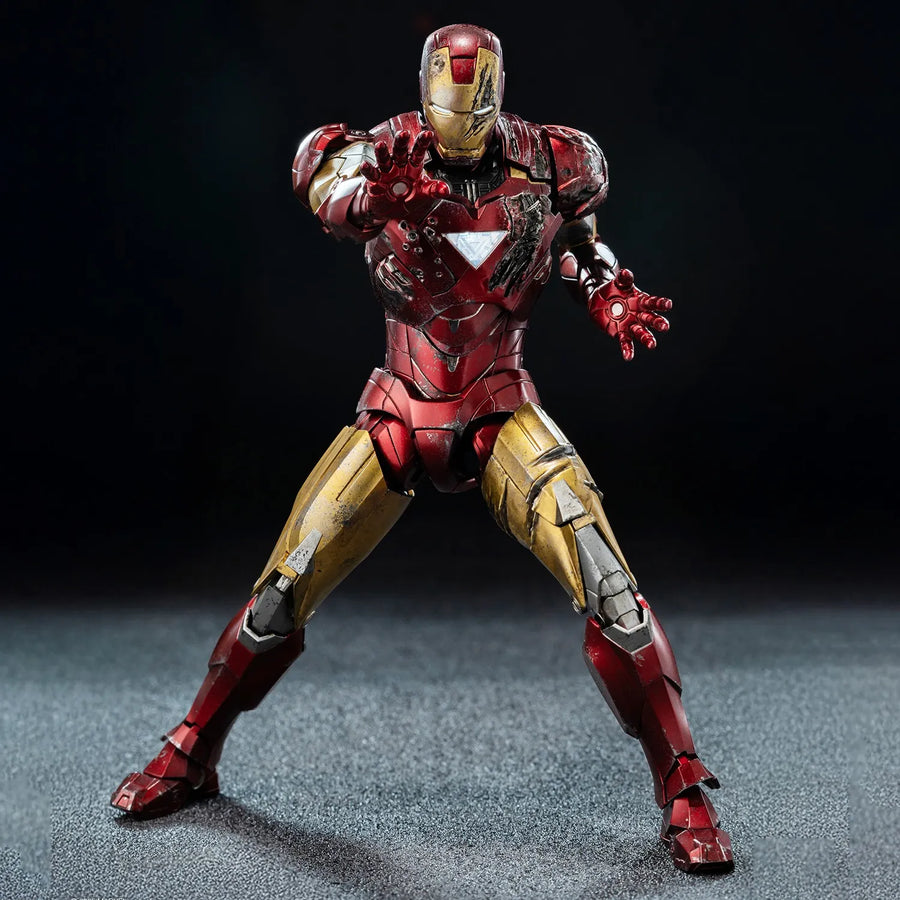 DLX Iron Man Mark 6 (Battle Damaged) – Threezero – ActionFigure Brasil