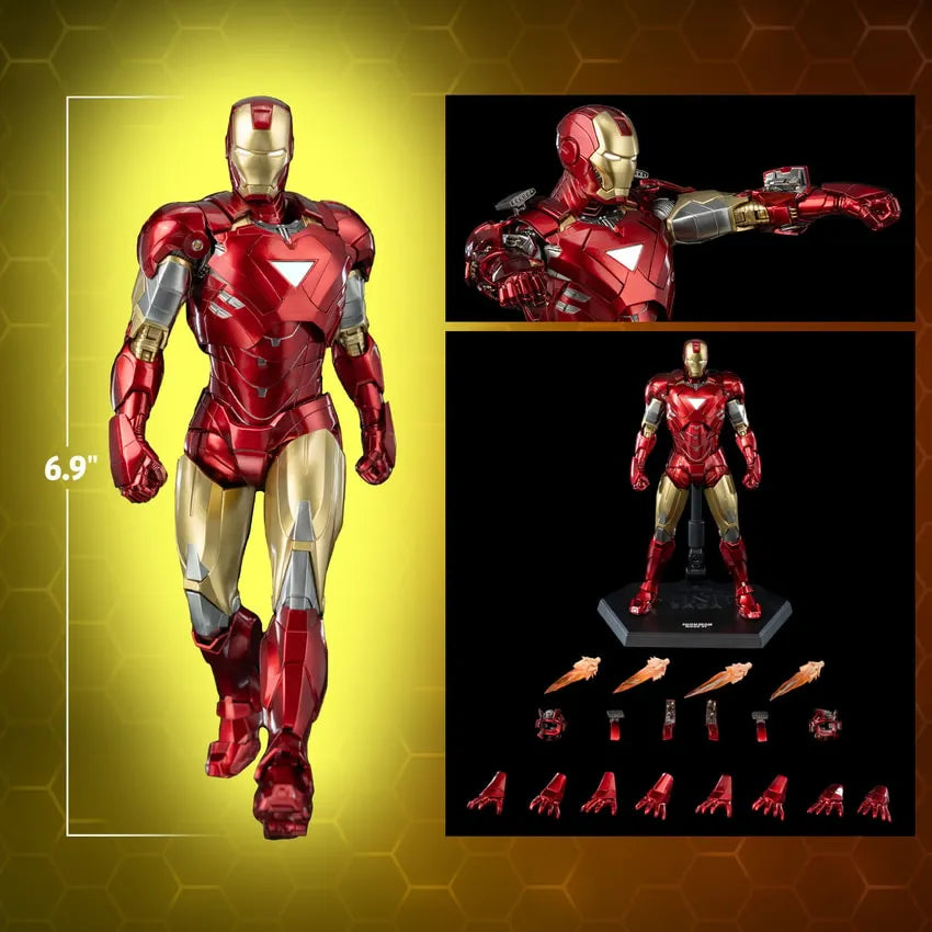 DLX Iron Man Mark 6 – Threezero – ActionFigure Brasil