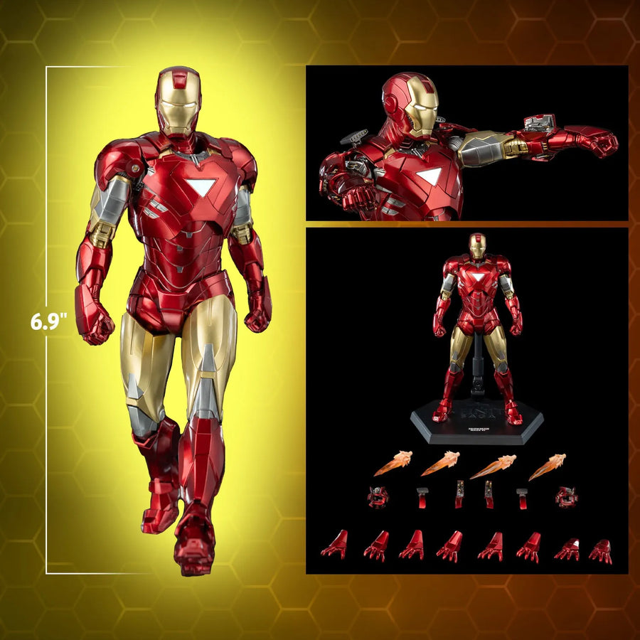 DLX Iron Man Mark 6 – Threezero – ActionFigure Brasil