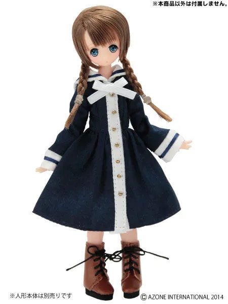 Doll Clothes - Komorebi Mori no Oyofukuya-san - Picconeemo Costume - Boater & Memories Sailor One-piece Set - 1/12 - Navy (Azone)ㅤ – Azone International – ActionFigureBrasil