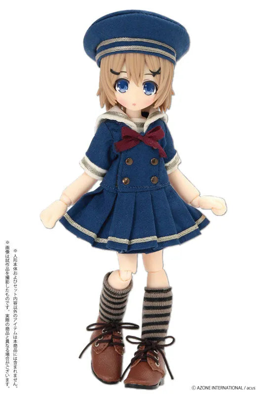 Doll Clothes - Picconeemo Costume - Gymnasium Sailor One-piece Set - 1/12 - Navy (Azone)ㅤ – Azone International – ActionFigureBrasil