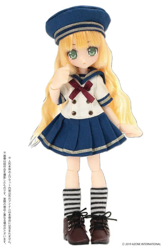 Doll Clothes - Picconeemo Costume - Gymnasium Sailor One-piece Set - 1/12 - Navy x Off-white (Azone)ㅤ – Azone International – ActionFigureBrasil