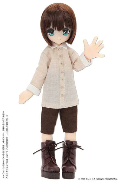 Doll Clothes - Picconeemo Costume - Long Shirt - 1/12 - Beige x White (Azone)ㅤ – Azone International – ActionFigureBrasil — ângulo diferente