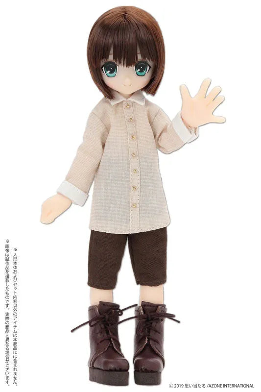 Doll Clothes - Picconeemo Costume - Long Shirt - 1/12 - Beige x White (Azone)ㅤ – Azone International – ActionFigureBrasil