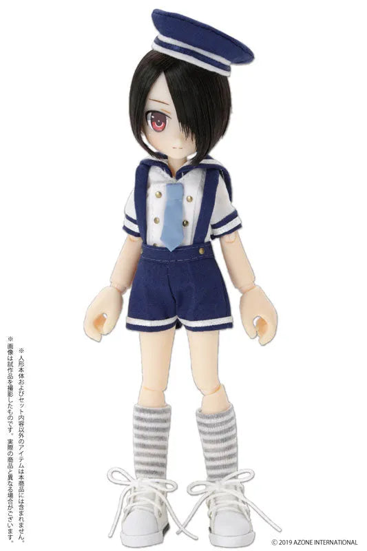 Doll Clothes - Picconeemo Costume - Marine Overall Shorts Set - 1/12 - Navy x White (Azone)ㅤ – Azone International – ActionFigureBrasil