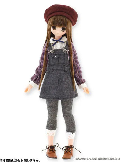 Doll Clothes - PureNeemo - PureNeemo S Size Costume - Komorebimori no Oyofukuya-san Classical Blouse & Salopette Skirt Set - 1/6 - Grey (Azone)ㅤ – Azone International – ActionFigureBrasil