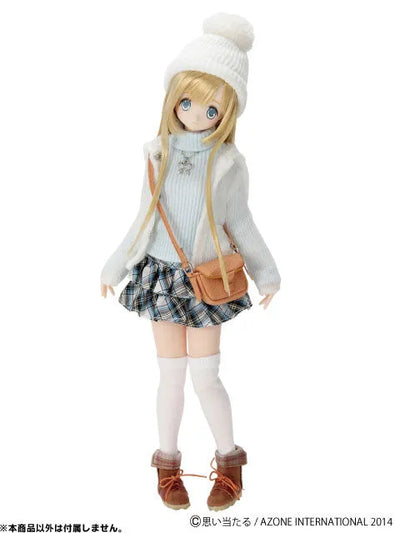 Doll Clothes - PureNeemo S Size Costume - Komorebi Mori no Oyofukuya-san - Pureneemo Original Costume - Fluffy Hood Long Cardigan II - White (Azone)ㅤ – Azone International – ActionFigureBrasil