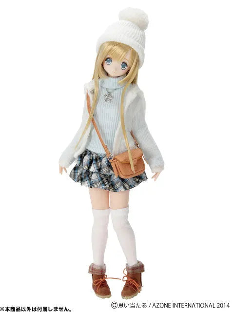 Doll Clothes - PureNeemo S Size Costume - Komorebi Mori no Oyofukuya-san - Pureneemo Original Costume - Fluffy Hood Long Cardigan II - White (Azone)ㅤ – Azone International – ActionFigureBrasil