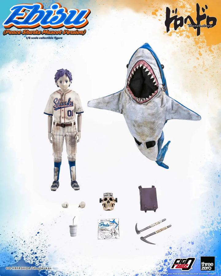 Dorohedoro - Ebisu - FigZero - 1/6 - Peace Sharks Mascot Version (ThreeZero)ㅤ – ThreeZero – ActionFigureBrasil