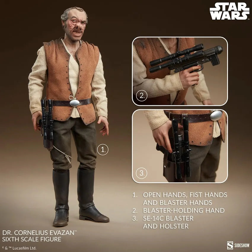 Dr. Cornelius Evazan™ - LIMITED EDITION – Sideshow Collectibles – ActionFigure Brasil — ângulo diferente