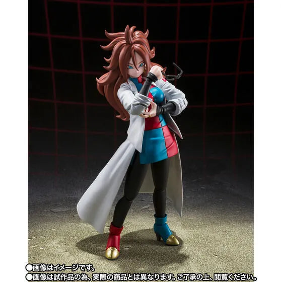 Dragon Ball FighterZ - Jinzouningen Nijuuichi-Gou (Android 21) - S.H.Figuarts - Lab Coat (Bandai Spirits) [Shop Exclusive]ㅤ – Bandai Spirits – ActionFigureBrasil