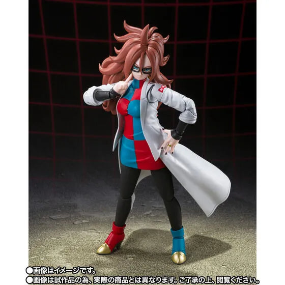 Dragon Ball FighterZ - Jinzouningen Nijuuichi-Gou (Android 21) - S.H.Figuarts - Lab Coat (Bandai Spirits) [Shop Exclusive]ㅤ – Bandai Spirits – ActionFigureBrasil