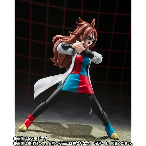 Dragon Ball FighterZ - Jinzouningen Nijuuichi-Gou (Android 21) - S.H.Figuarts - Lab Coat (Bandai Spirits) [Shop Exclusive]ㅤ – Bandai Spirits – ActionFigureBrasil