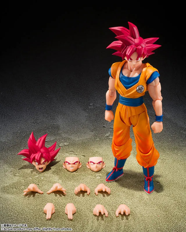 Dragon Ball Super - Son Goku SSJ God - S.H.Figuarts - God Aura (Bandai Spirits)ㅤ – Bandai Spirits – ActionFigureBrasil