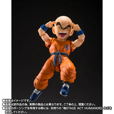 Dragon Ball Z - Krillin - S.H.Figuarts - Son Goku’s Old Friend (Bandai Spirits) [Shop Exclusive]ㅤ – Bandai Spirits – ActionFigureBrasil — embalagem
