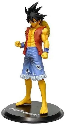 Dragon Ball Z - One Piece - Son Goku - DX Assemblage Figure - Shounen Jump 40th Anniversary Dragon Ball Z x One Piece - Luffy Style (Banpresto)ㅤ – Banpresto – ActionFigureBrasil