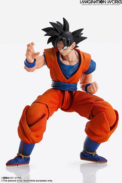 Dragon Ball Z - Son Goku - Son Goku SSJ - Imagination Works - 1/9 (Bandai Spirits)ㅤ – Bandai Spirits – ActionFigureBrasil — iluminação de estúdio