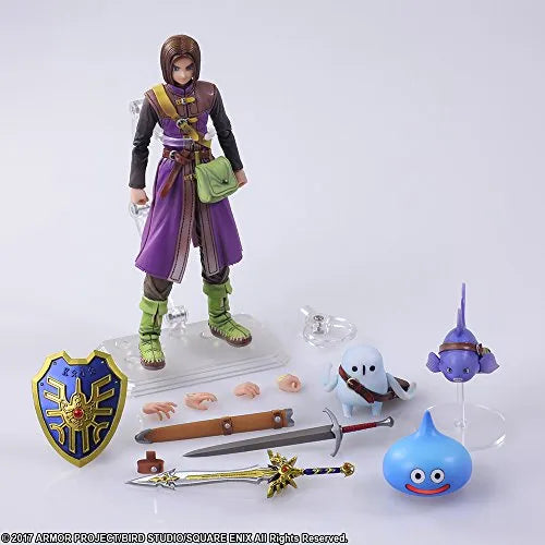 Dragon Quest XI Sugisarishi Toki wo Motomete - Kurucchi - Shujinkou - Slime - Bring Artsㅤ – Square Enix – ActionFigureBrasil