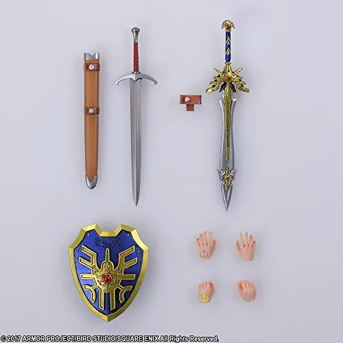 Dragon Quest XI Sugisarishi Toki wo Motomete - Kurucchi - Shujinkou - Slime - Bring Artsㅤ – Square Enix – ActionFigureBrasil