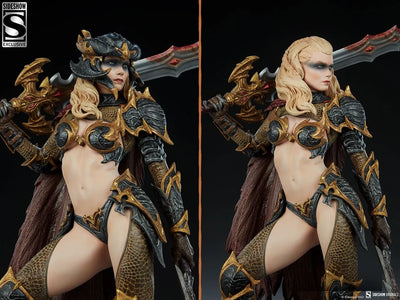 Dragon Slayer: Warrior Forged in Flame - LIMITED EDITION: 2500 (Exclusive) – Sideshow Collectibles – ActionFigure Brasil — embalagem