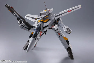DX Chogokin First Press Limited Edition VF-1S Valkyrie Roy Focker Special "The Super Dimension Fortress Macross"ㅤ – Bandai Spirits – ActionFigureBrasil — ângulo diferente
