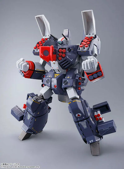 DX Chogokin VF-1J Armored Valkyrie (Hikaru Ichijyou's Custom) "The Super Dimension Fortress Macross"ㅤ – Bandai Spirits – ActionFigureBrasil — ângulo diferente