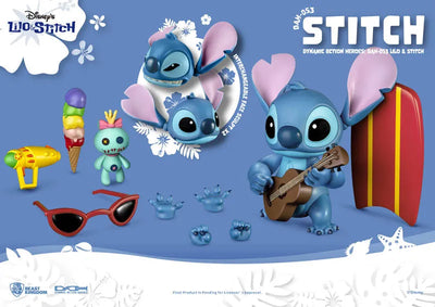 Dynamic Action Heroes #053 "Lilo & Stitch" Stitchㅤ – Beast Kingdom – ActionFigureBrasil — ângulo diferente