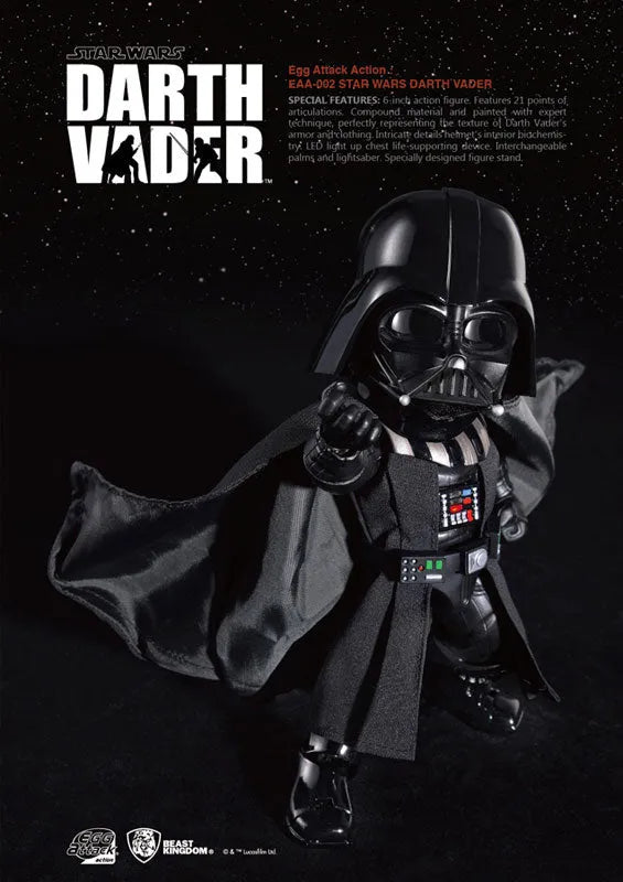 Egg Attack Action #002 Star Wars Episode V: The Empire Strikes Back - Darth Vaderㅤ – Beast Kingdom – ActionFigureBrasil