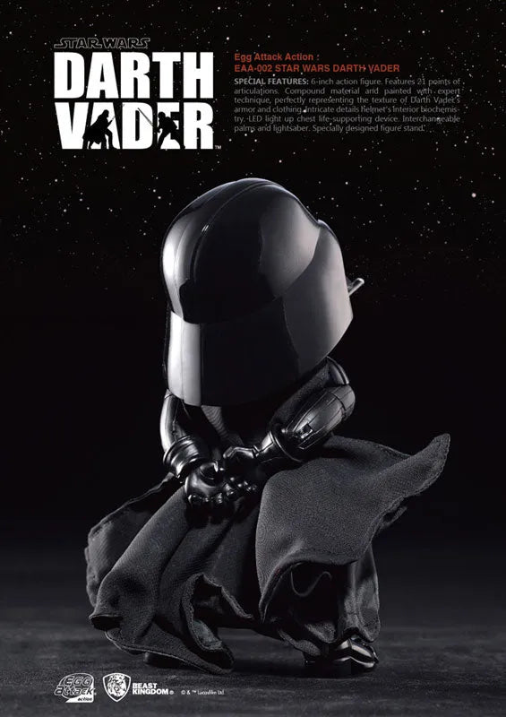Egg Attack Action #002 Star Wars Episode V: The Empire Strikes Back - Darth Vaderㅤ – Beast Kingdom – ActionFigureBrasil